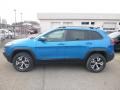 2018 Hydro Blue Pearl Jeep Cherokee Trailhawk 4x4  photo #2