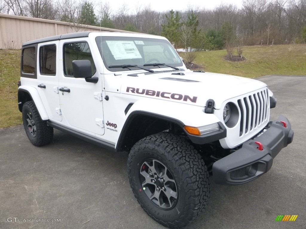 Bright White 2018 Jeep Wrangler Unlimited Rubicon 4x4 Exterior Photo #126524219
