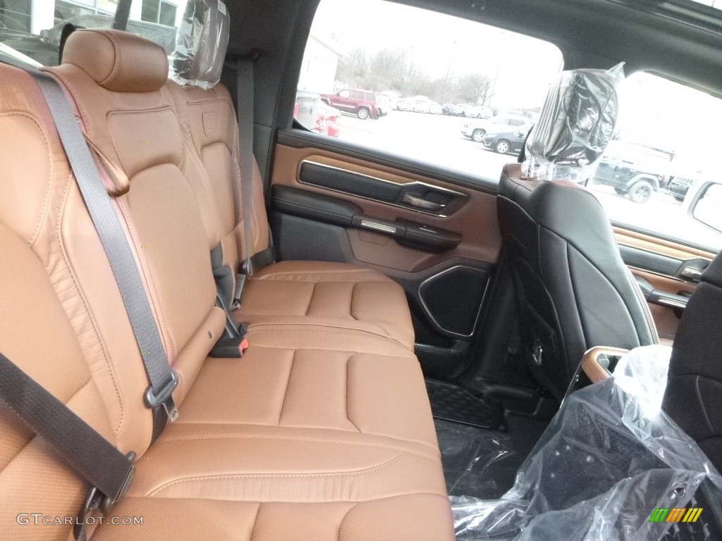 Black/New Saddle Interior 2019 Ram 1500 Long Horn Crew Cab 4x4 Photo #126525620