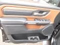 Black/New Saddle 2019 Ram 1500 Long Horn Crew Cab 4x4 Door Panel