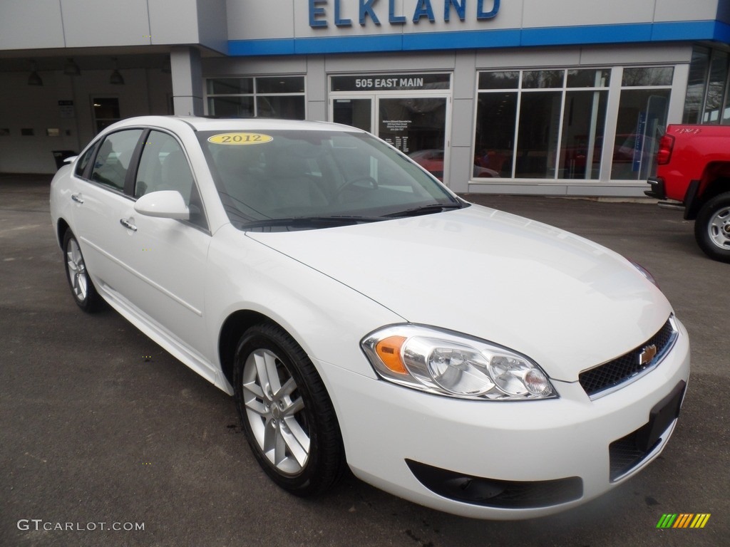2012 Impala LTZ - Summit White / Gray photo #3