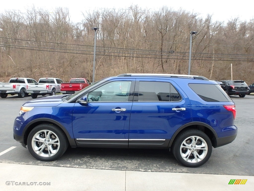 2015 Explorer Limited 4WD - Deep Impact Blue / Charcoal Black photo #6