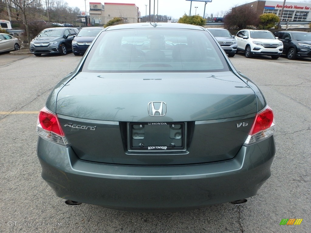 2010 Accord EX-L V6 Sedan - Mystic Green Metallic / Black photo #4