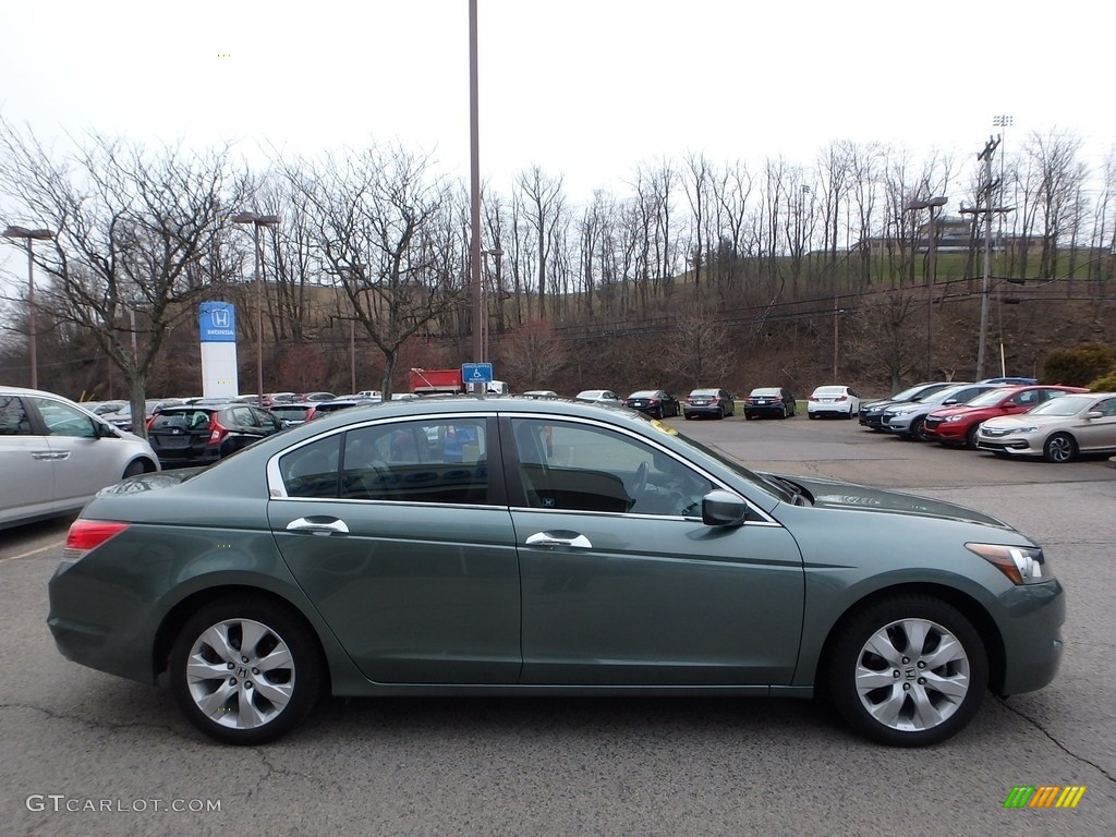 2010 Accord EX-L V6 Sedan - Mystic Green Metallic / Black photo #6