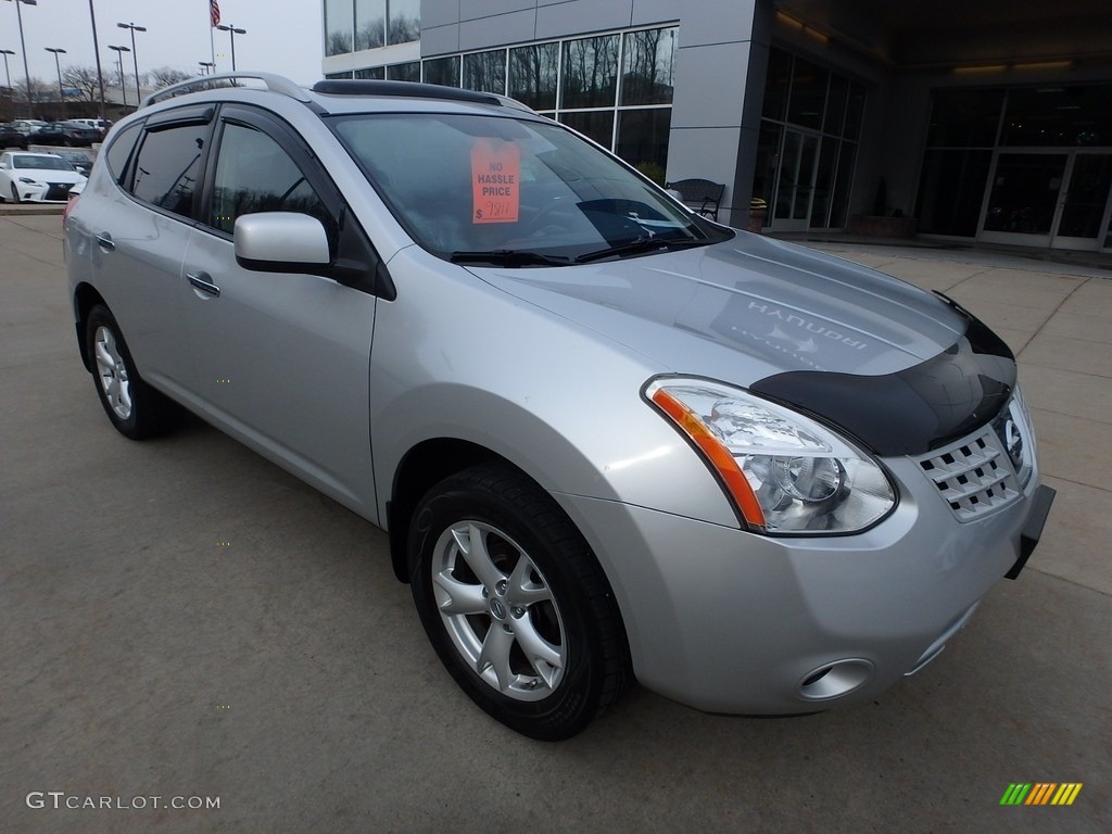 2010 Rogue SL AWD - Silver Ice / Black photo #9