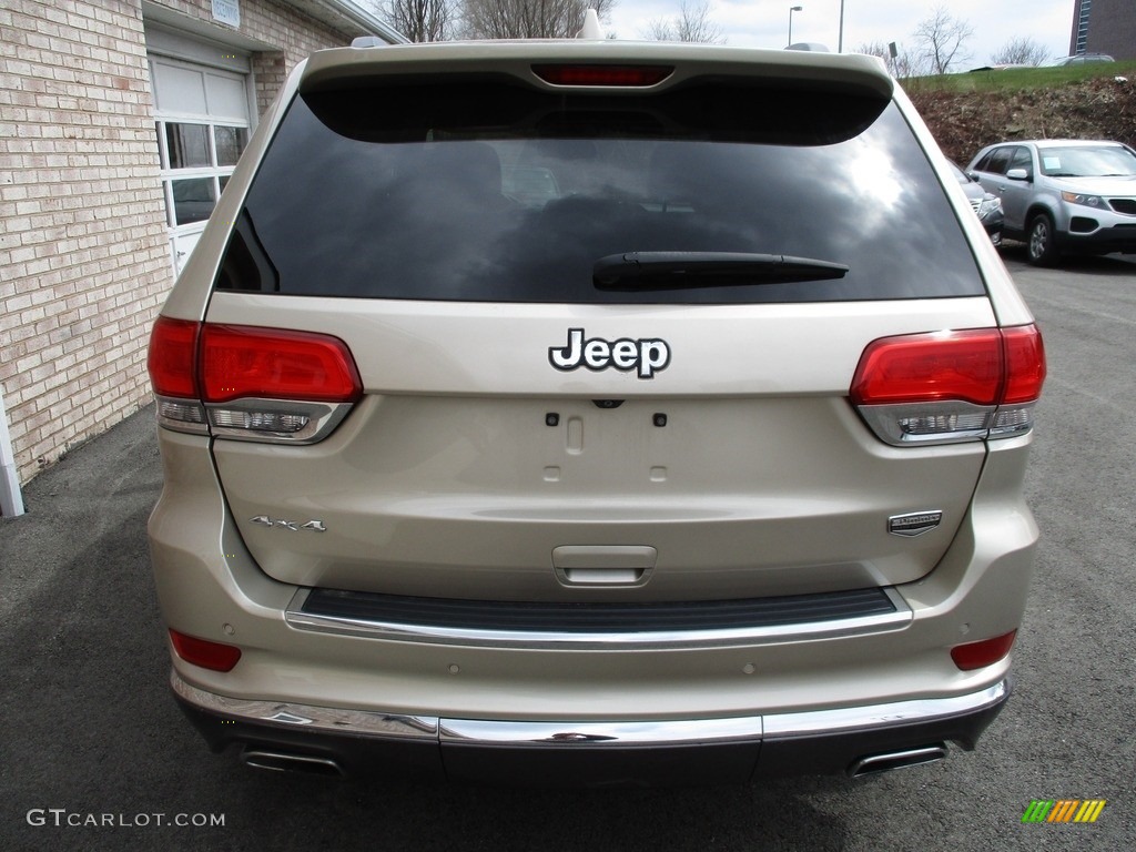 2014 Grand Cherokee Summit 4x4 - Cashmere Pearl / Summit Grand Canyon Jeep Brown Natura Leather photo #4