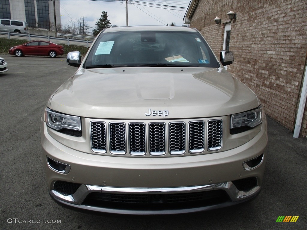 2014 Grand Cherokee Summit 4x4 - Cashmere Pearl / Summit Grand Canyon Jeep Brown Natura Leather photo #8