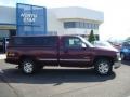 2001 Dark Carmine Red Metallic Chevrolet Silverado 1500 LS Regular Cab 4x4  photo #2