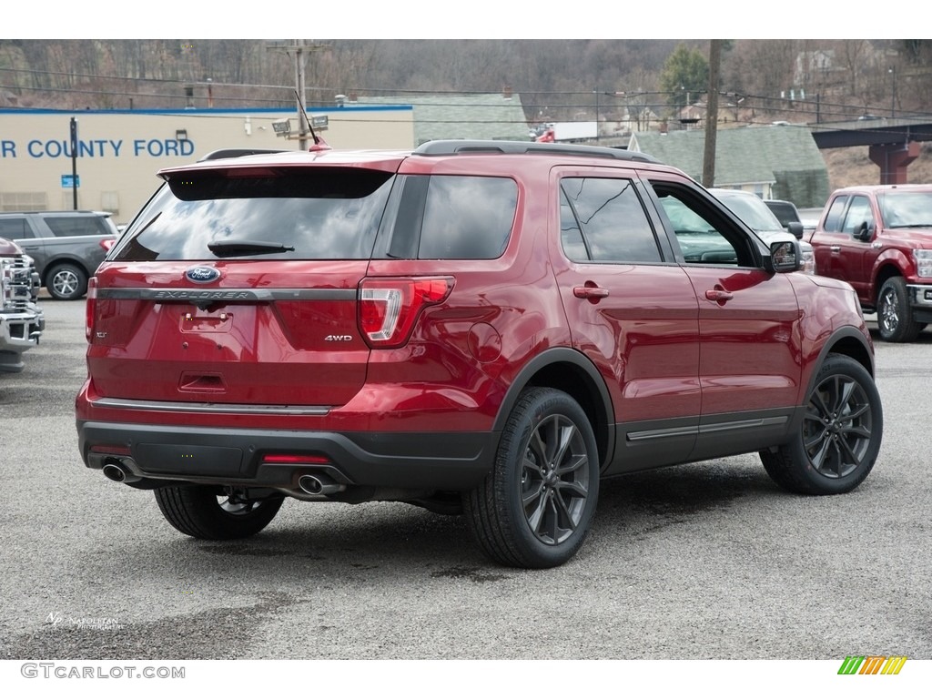 2018 Explorer XLT 4WD - Ruby Red / Ebony Black photo #3