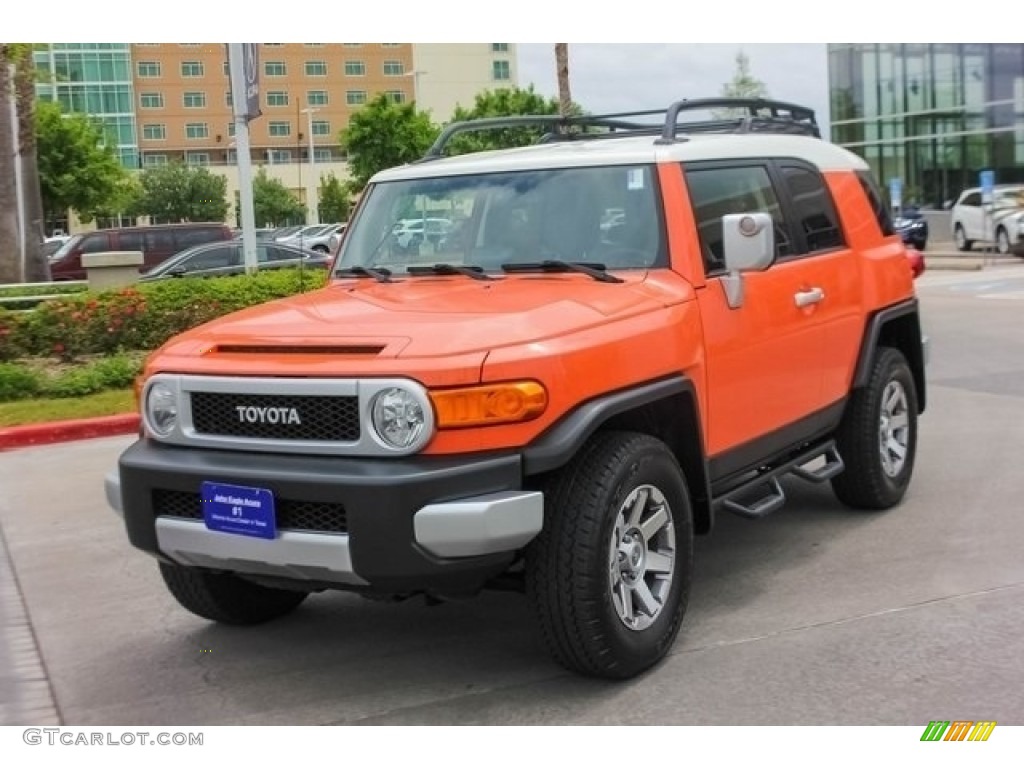 2014 FJ Cruiser 4WD - Magma Orange / Dark Charcoal photo #3