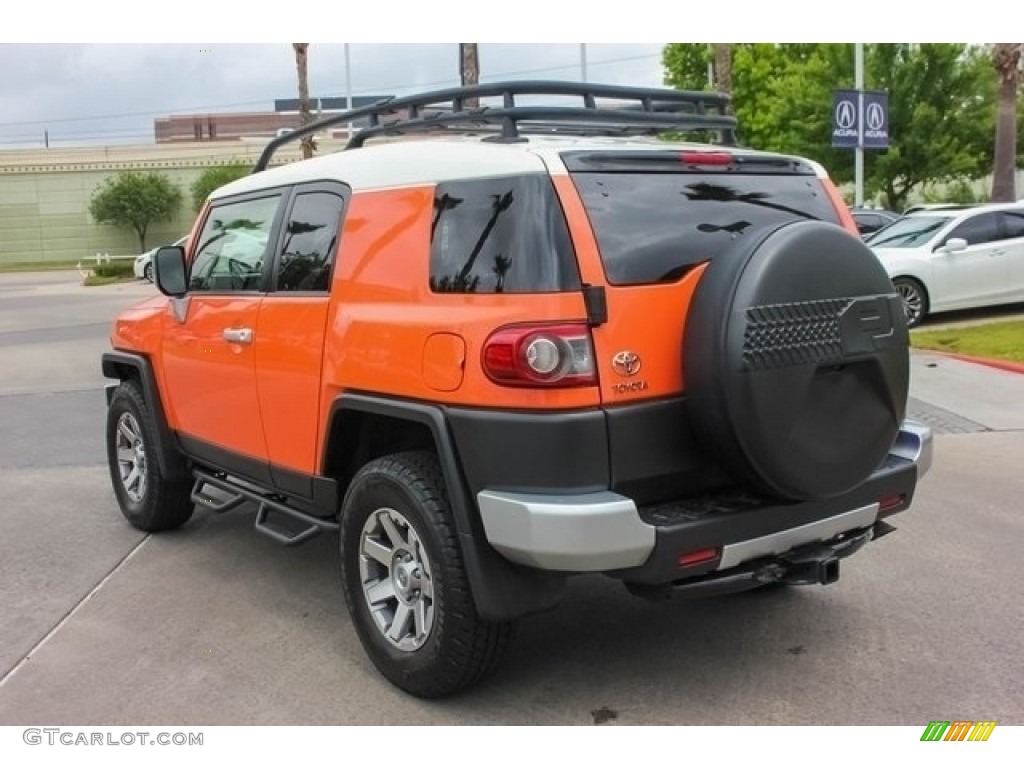2014 FJ Cruiser 4WD - Magma Orange / Dark Charcoal photo #5