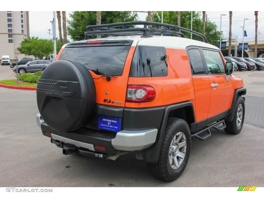 2014 FJ Cruiser 4WD - Magma Orange / Dark Charcoal photo #7