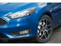 2018 Blue Metallic Ford Focus SEL Sedan  photo #2