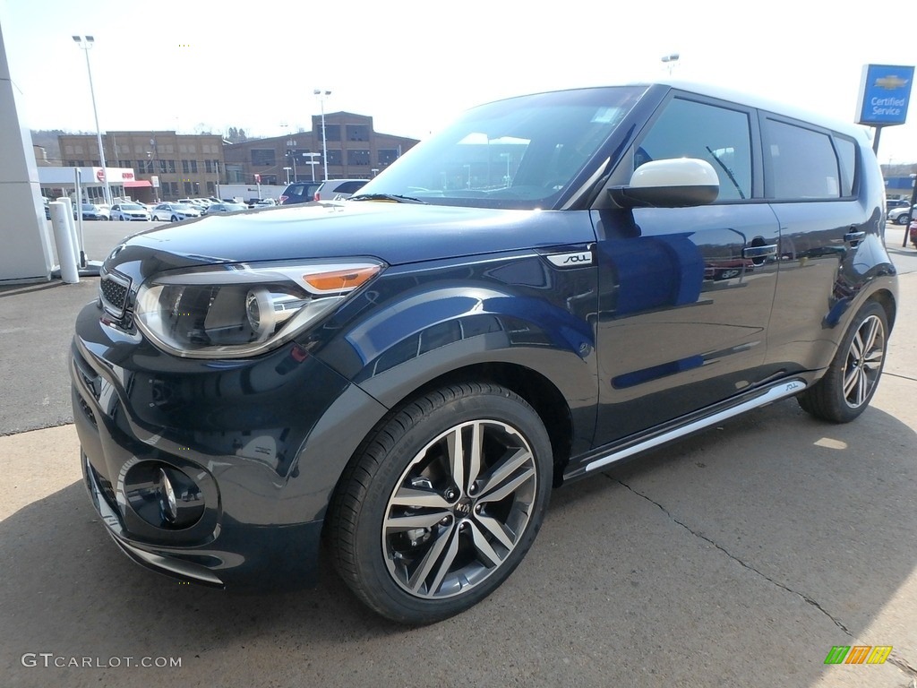 Mysterious Blue 2018 Kia Soul + Exterior Photo #126537560