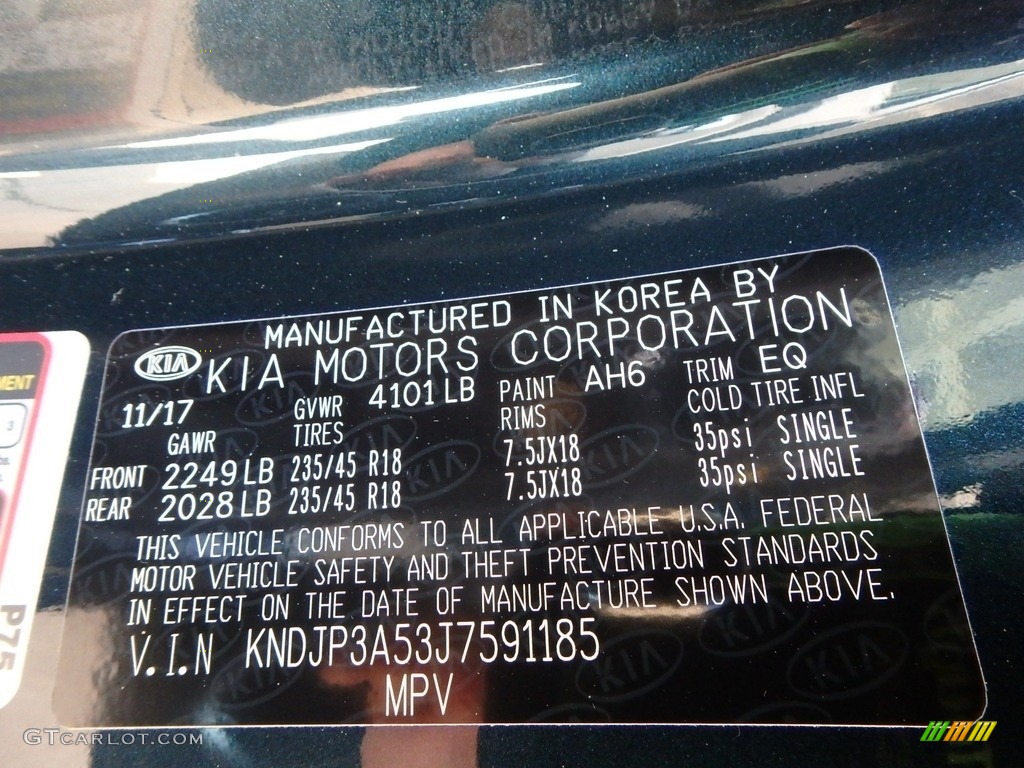 2018 Soul Color Code AH6 for Mysterious Blue Photo #126537749