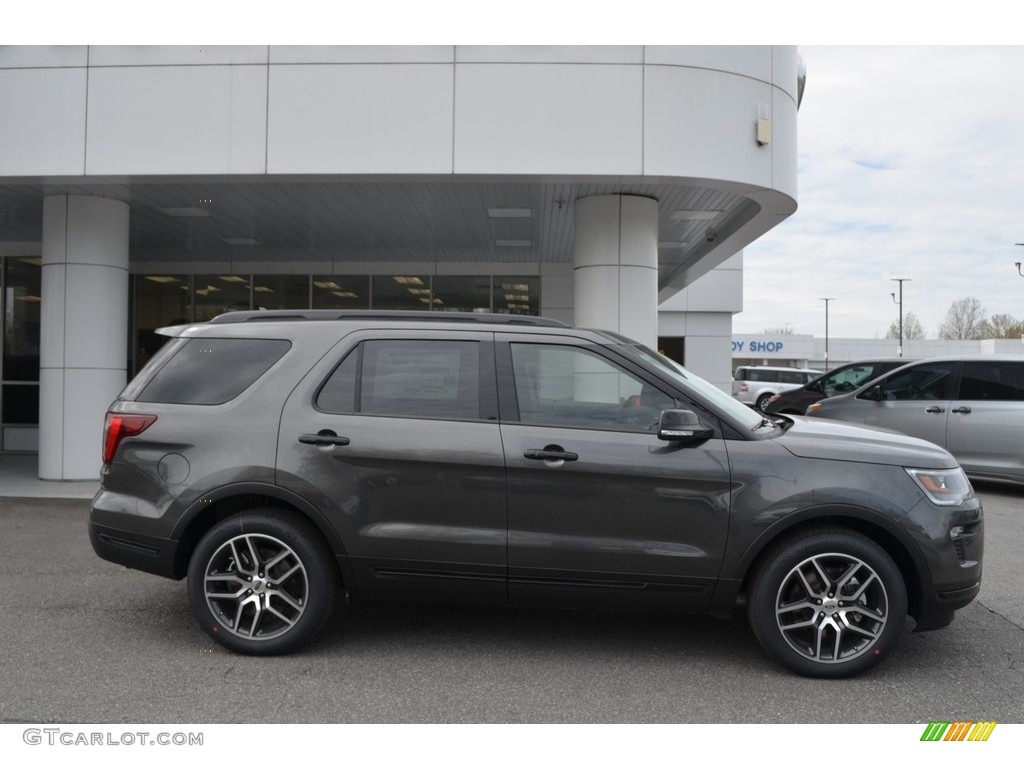 2018 Explorer Sport 4WD - Magnetic Metallic / Ebony Black photo #2