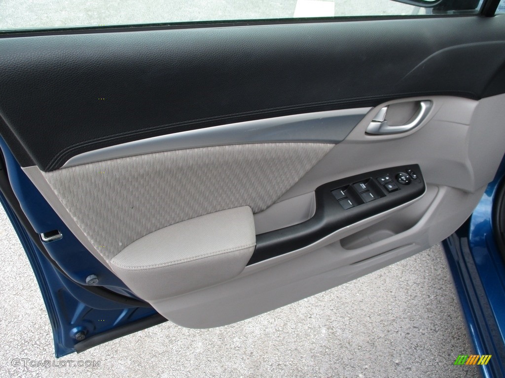 2015 Civic EX Sedan - Dyno Blue Pearl / Gray photo #10