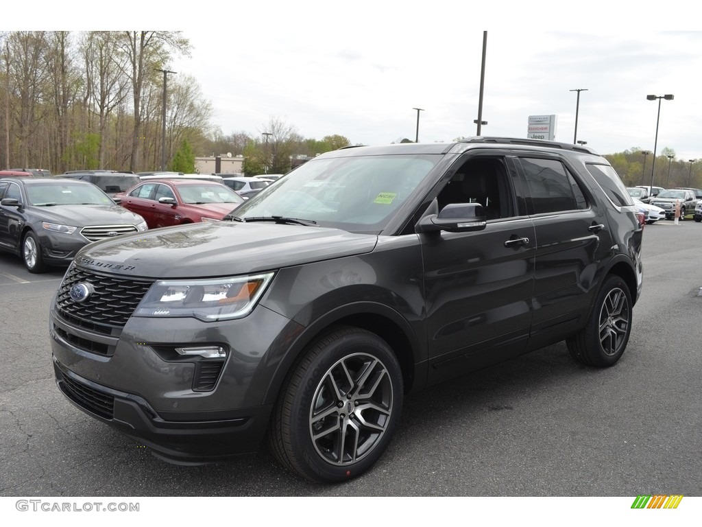 2018 Explorer Sport 4WD - Magnetic Metallic / Ebony Black photo #3