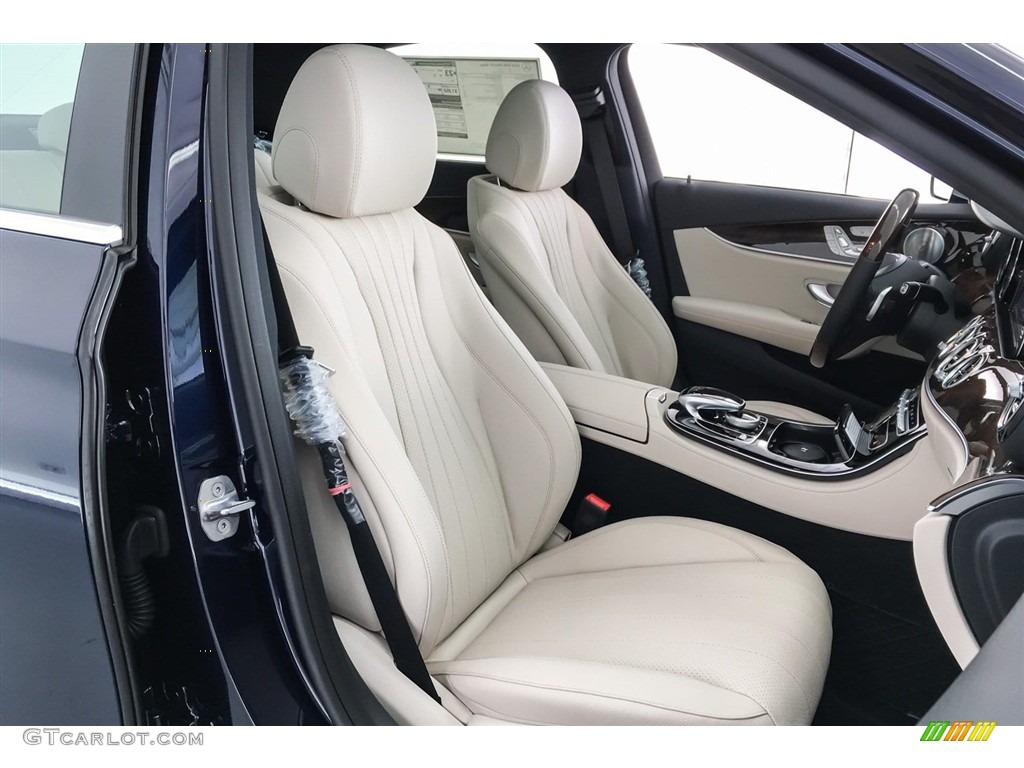 Macchiato Beige/Black Interior 2018 Mercedes-Benz E 400 4Matic Sedan Photo #126542765