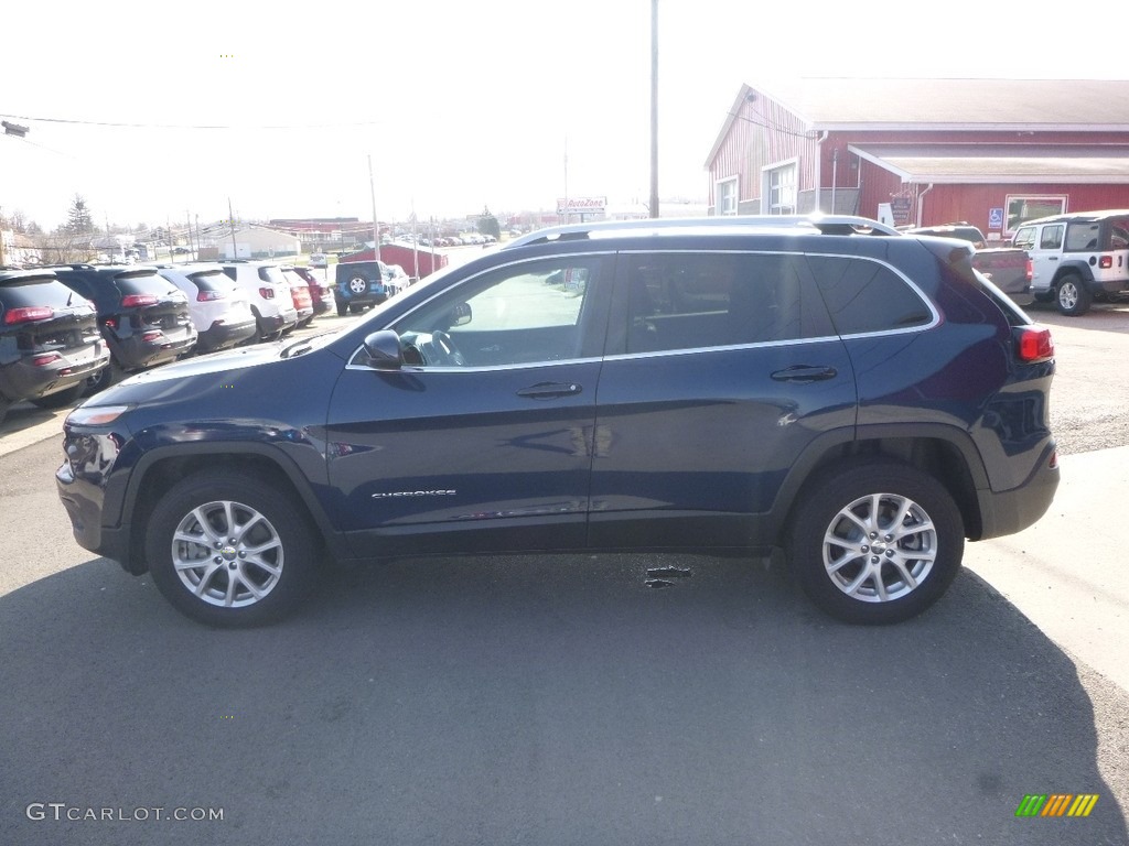 2018 Cherokee Latitude Plus 4x4 - Patriot Blue Pearl / Black photo #2