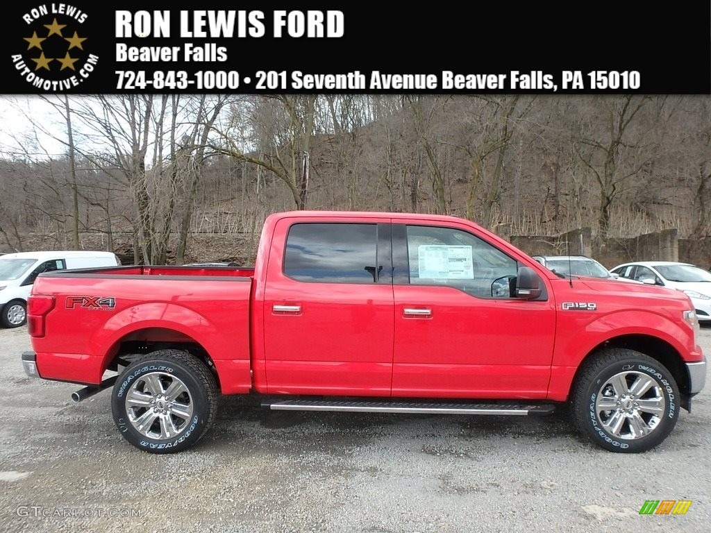 2018 F150 XLT SuperCrew 4x4 - Race Red / Black photo #1