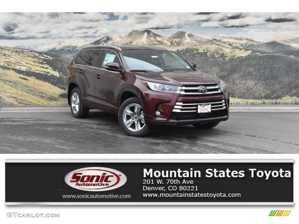 2018 Highlander Limited AWD - Ooh La La Rouge Mica / Saddle Tan photo #1