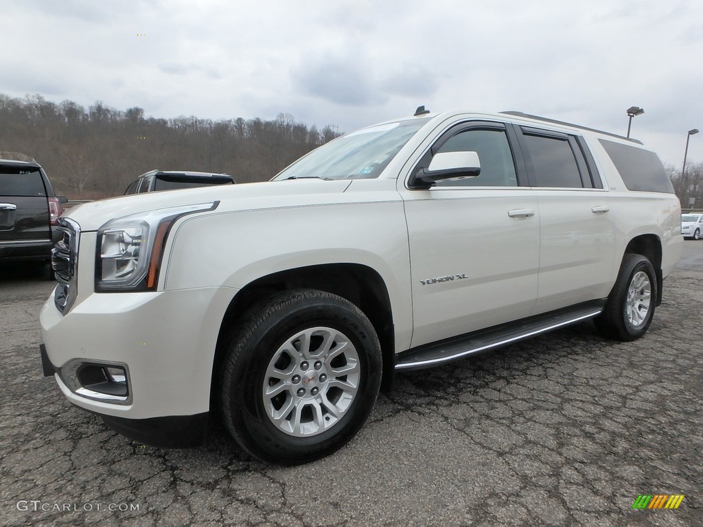 2015 Yukon XL SLT 4WD - White Diamond Tricoat / Jet Black photo #1