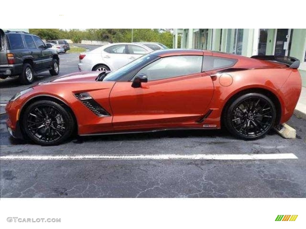 2015 Corvette Z06 Coupe - Daytona Sunrise Orange Metallic / Jet Black photo #2