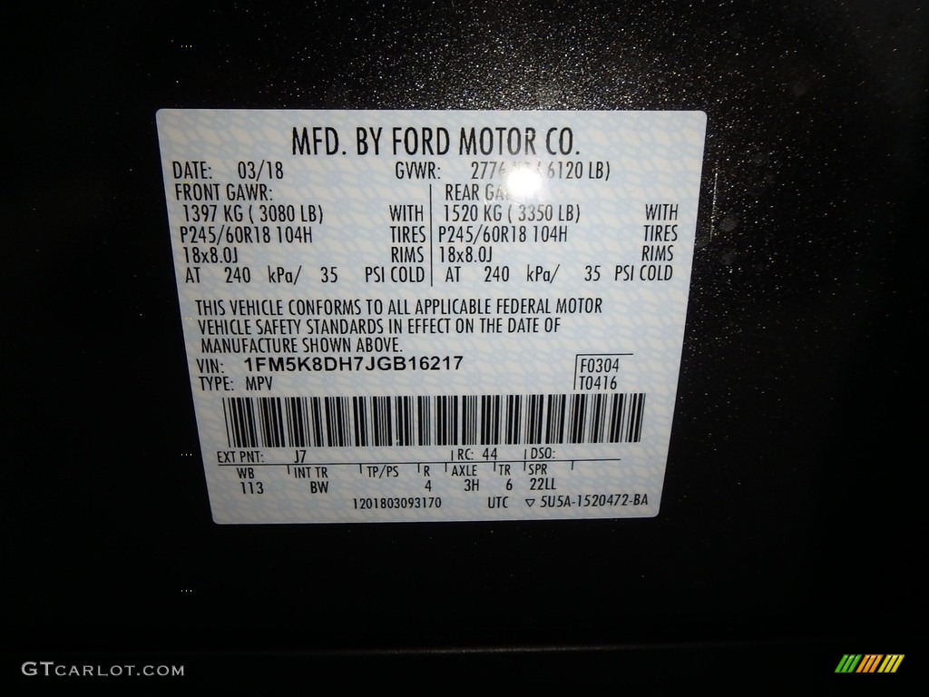 2018 Explorer XLT 4WD - Magnetic Metallic / Ebony Black photo #11