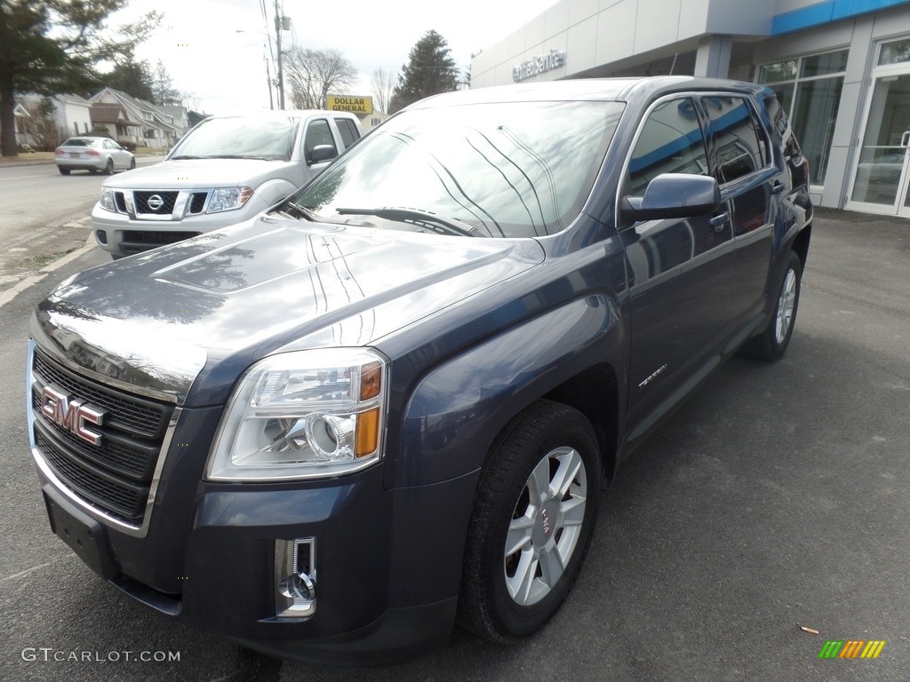 2013 Terrain SLE AWD - Atlantis Blue Metallic / Jet Black photo #3