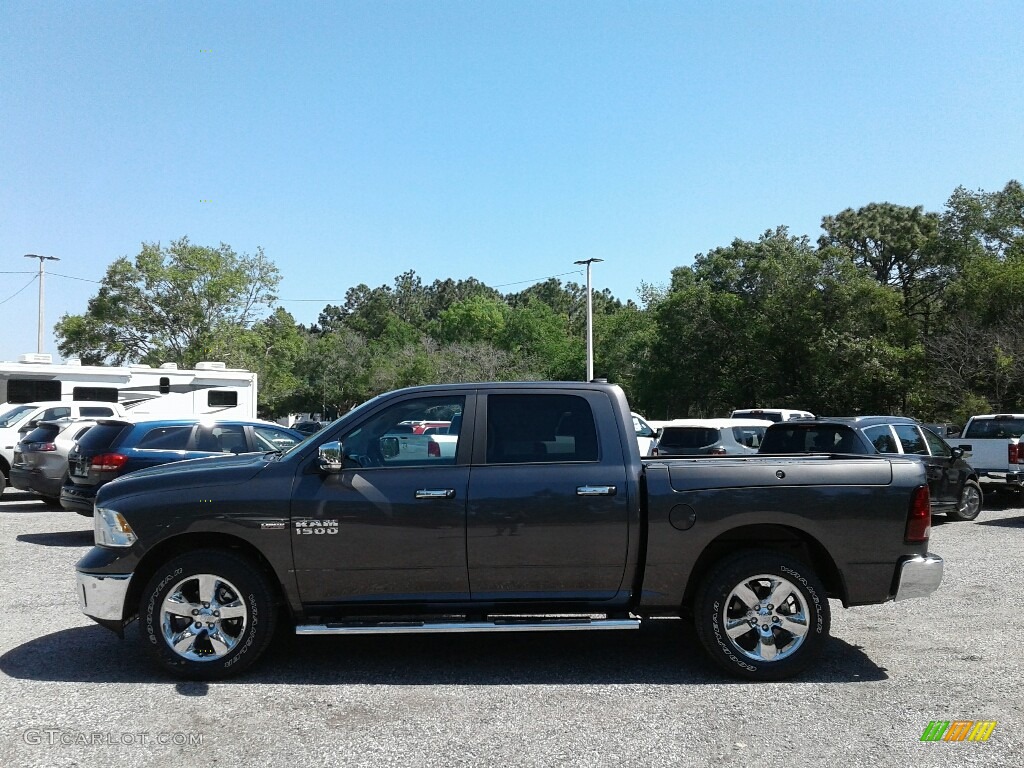 2018 1500 Big Horn Crew Cab - Granite Crystal Metallic / Black/Diesel Gray photo #2