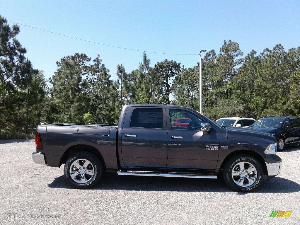 2018 1500 Big Horn Crew Cab - Granite Crystal Metallic / Black/Diesel Gray photo #6