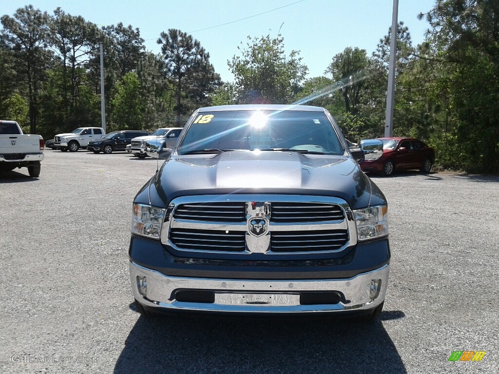 2018 1500 Big Horn Crew Cab - Granite Crystal Metallic / Black/Diesel Gray photo #8