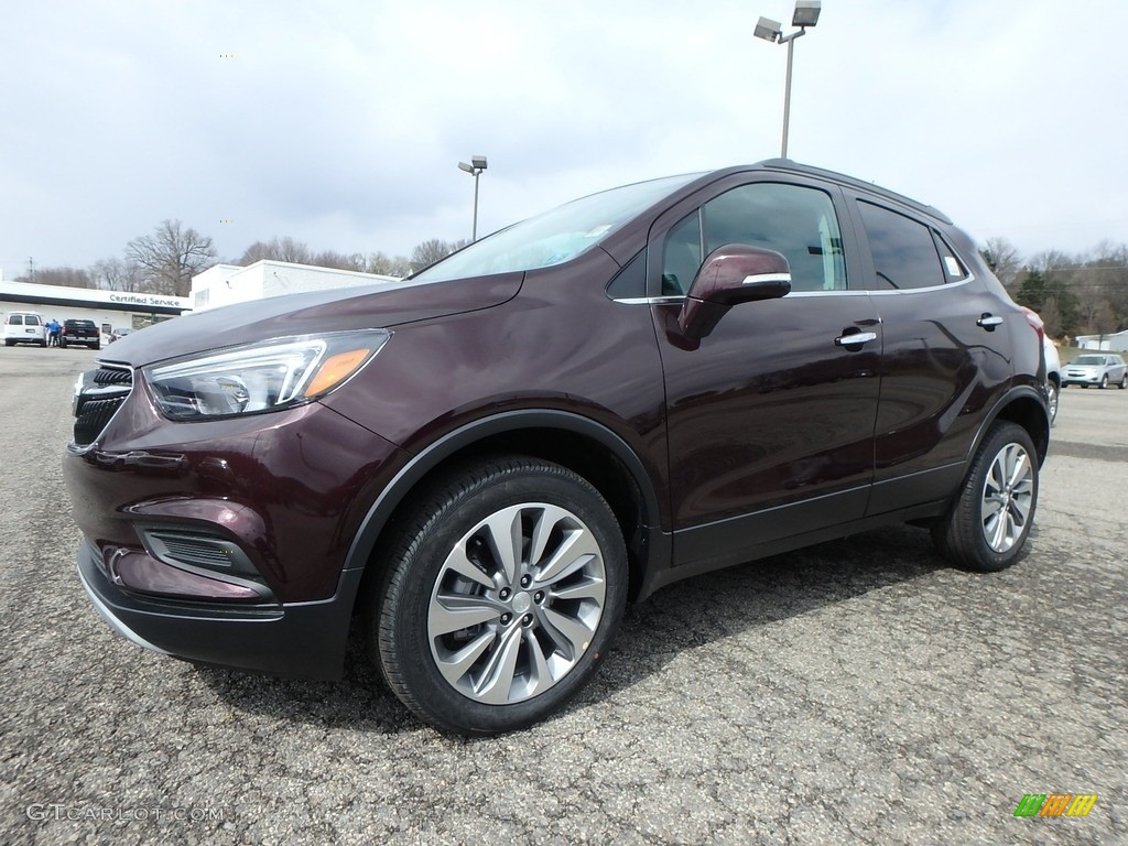 2018 Encore Preferred AWD - Black Cherry Metallic / Ebony photo #1