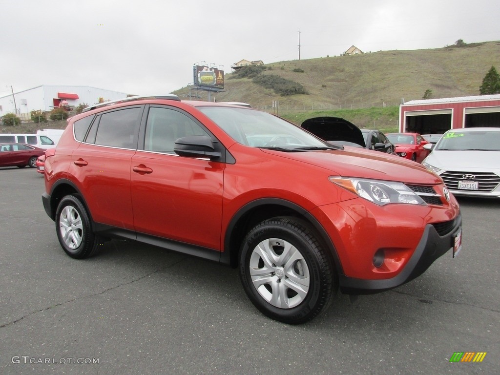 2015 RAV4 LE - Hot Lava / Black photo #1