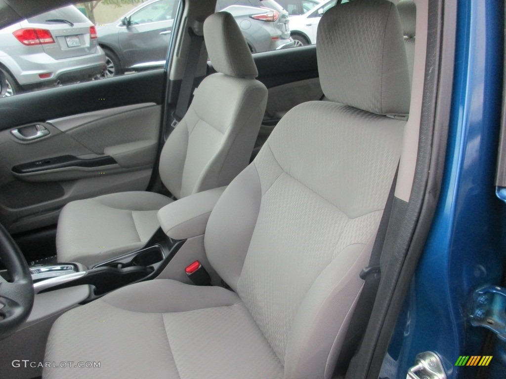 2015 Civic EX Sedan - Dyno Blue Pearl / Gray photo #8