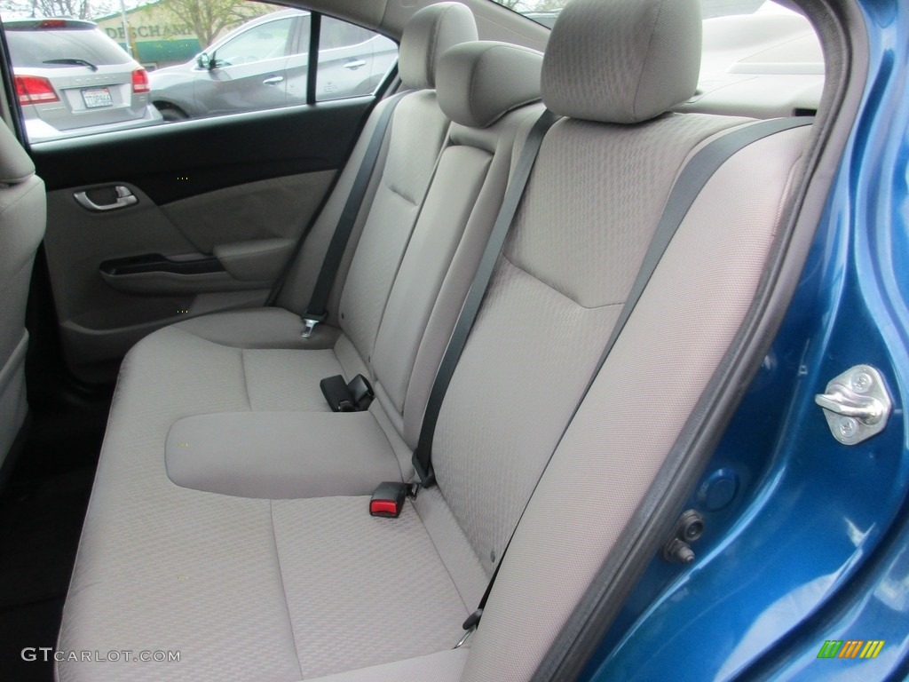 2015 Civic EX Sedan - Dyno Blue Pearl / Gray photo #9