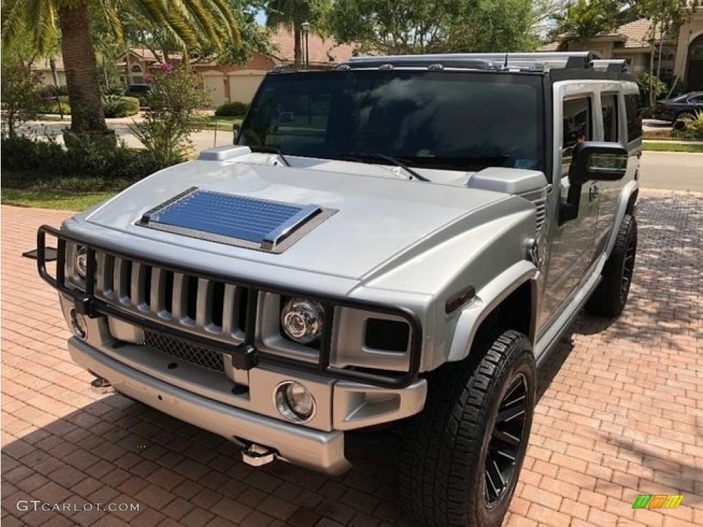 2009 H2 SUV Silver Ice - Limited Edition Silver Ice / Ebony Black photo #9