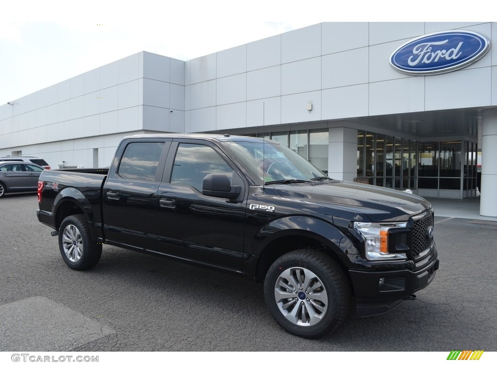 2018 F150 STX SuperCrew 4x4 - Shadow Black / Earth Gray photo #1