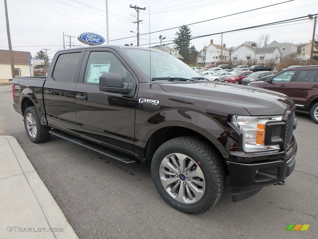 2018 F150 STX SuperCrew 4x4 - Magma Red / Black photo #3