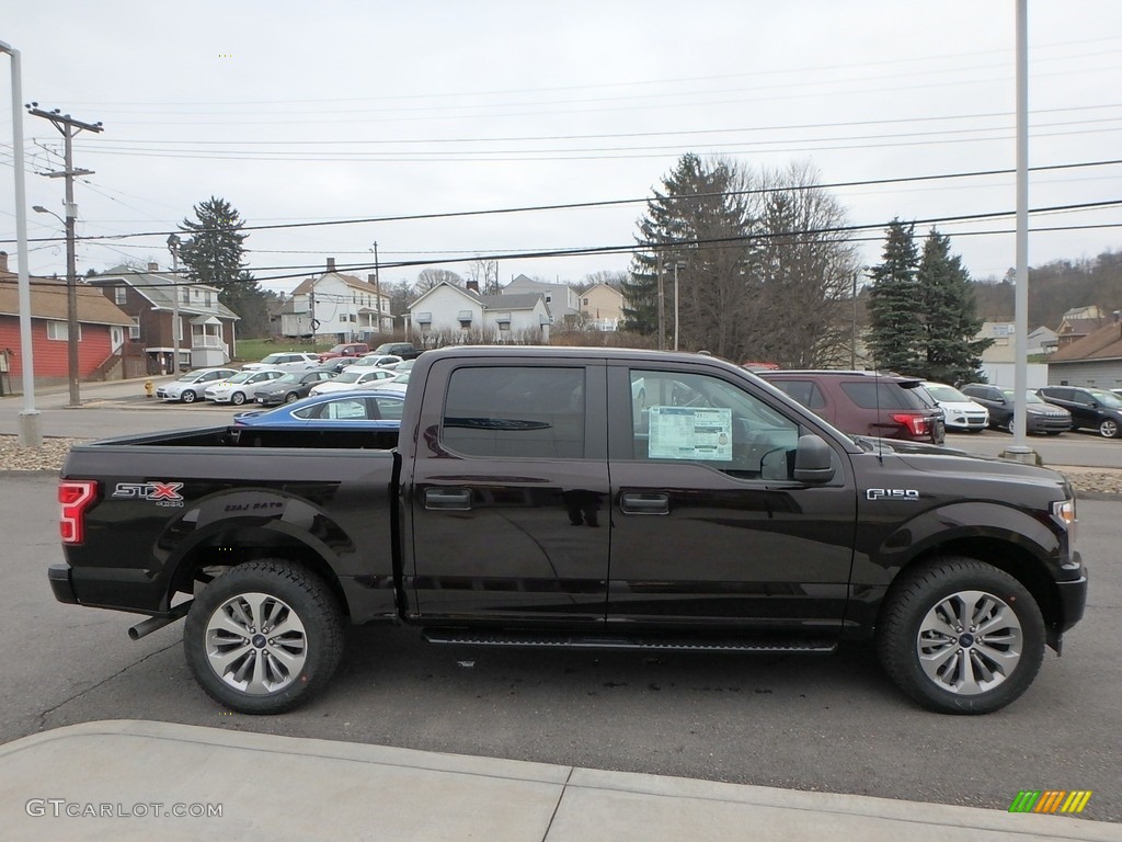 2018 F150 STX SuperCrew 4x4 - Magma Red / Black photo #4