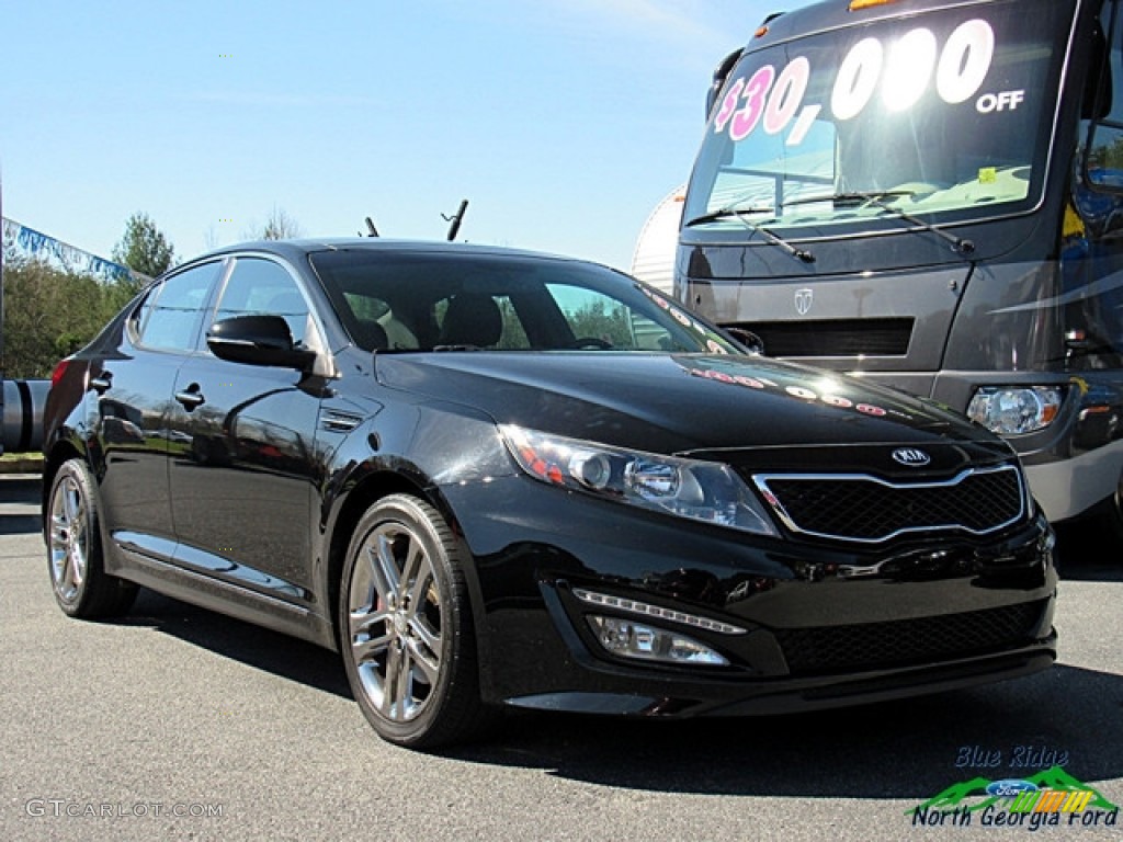 2013 Optima SX - Ebony Black / Black photo #7