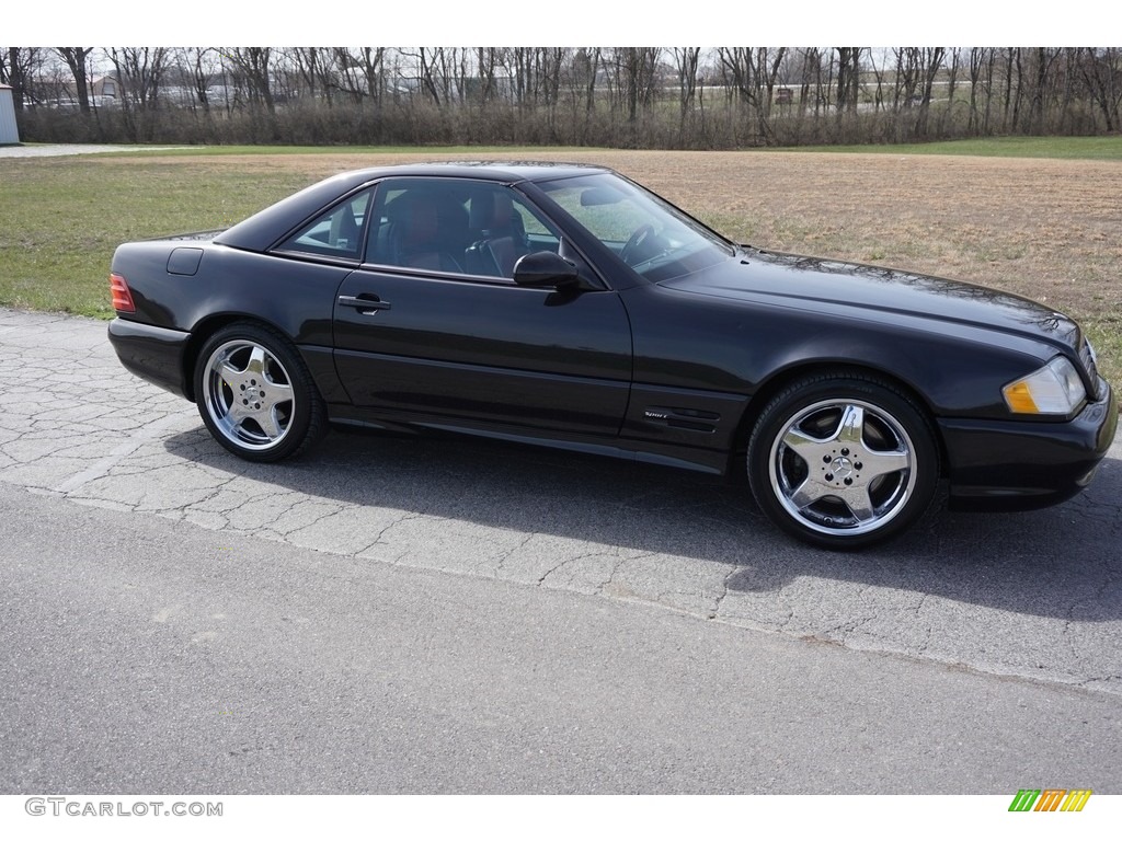 2000 SL 500 Roadster - Black / Black photo #14