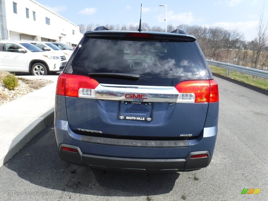 2012 Terrain SLT AWD - Steel Blue Metallic / Light Titanium photo #10