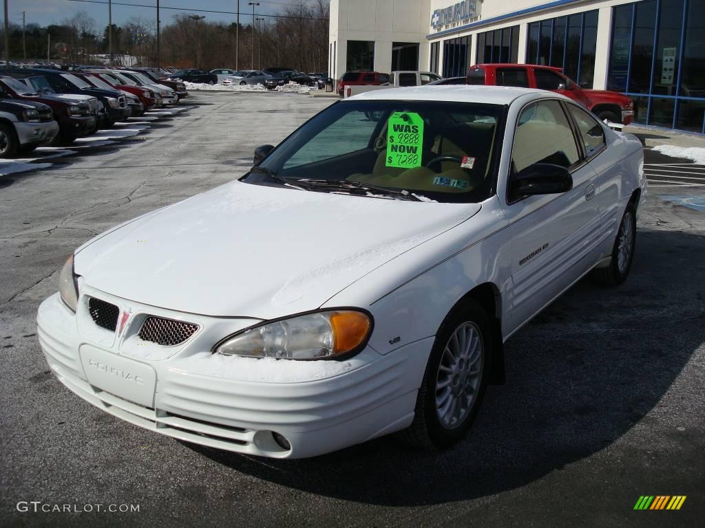 1999 Grand Am SE Coupe - Arctic White / Camel photo #7