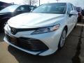 2018 Wind Chill Pearl Toyota Camry XLE V6  photo #1