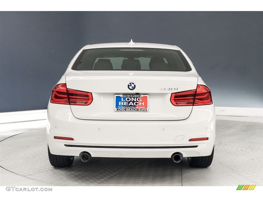 2018 3 Series 340i Sedan - Alpine White / Black photo #4