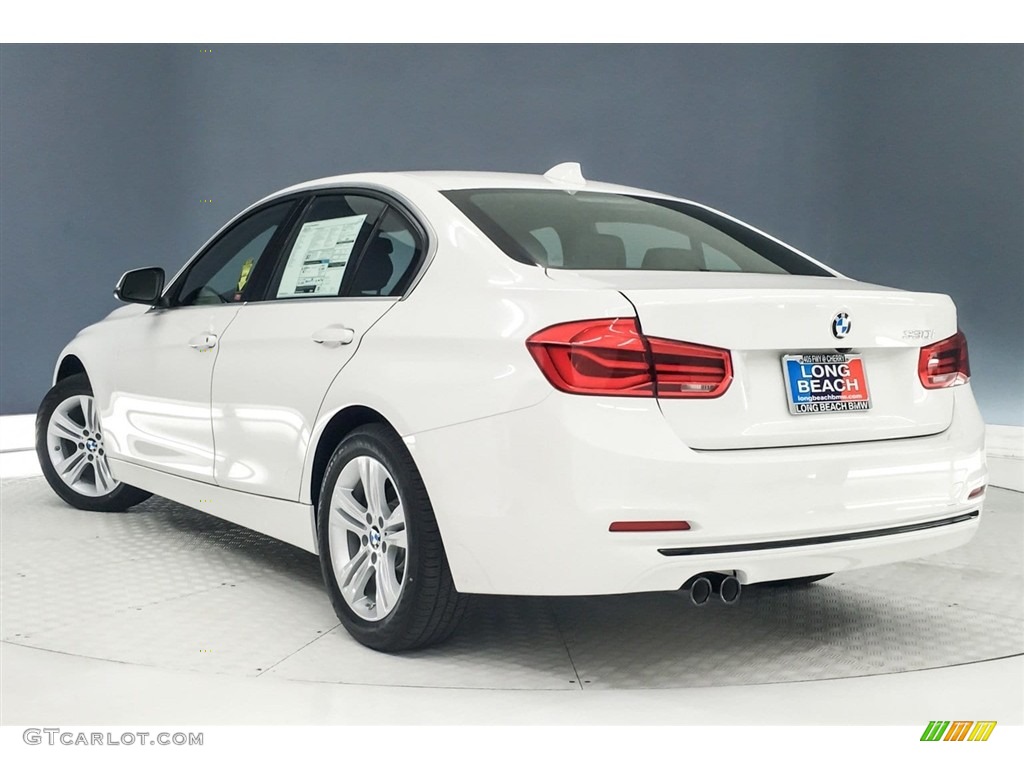 2018 3 Series 330i Sedan - Alpine White / Black photo #3