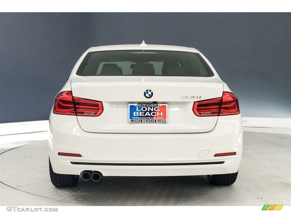 2018 3 Series 330i Sedan - Alpine White / Black photo #4