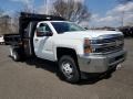Summit White 2018 Chevrolet Silverado 3500HD Work Truck Regular Cab 4x4 Dump Truck